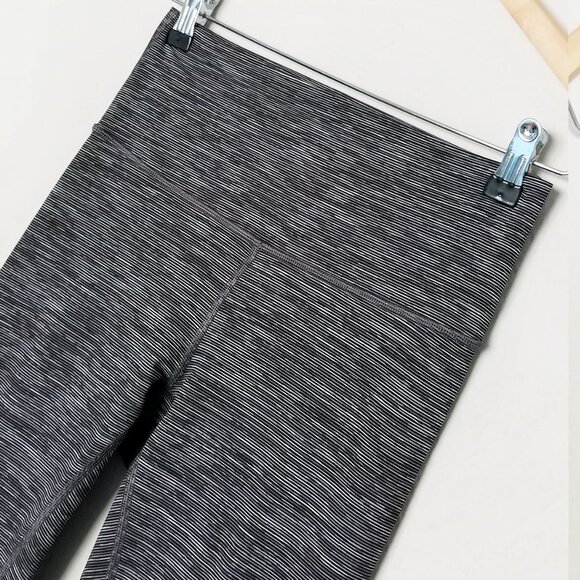 Lululemon Wunder Under High-Rise Tight Legging 25" Luxtreme Space Dye Gray Sz 6 - Picture 8 of 15